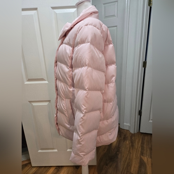 JJill Down-filled quilted pale pink puffer jacket Size Large - Picture 2 of 16